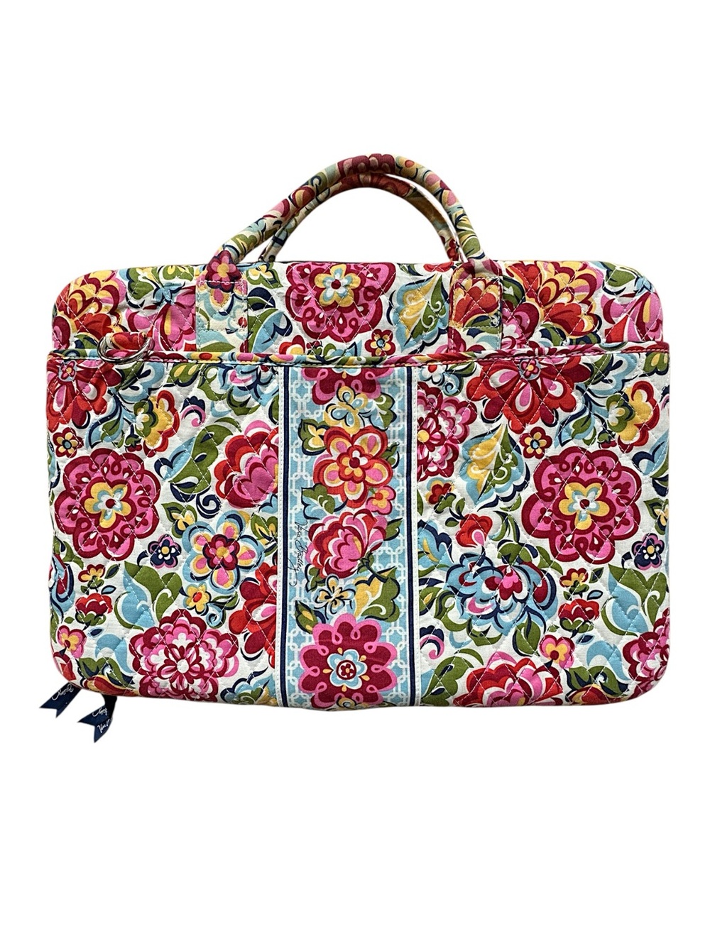VERA BRADLEY 17” HARD SHELL QUILTED LAPTOP CASE PORTFOLIO HOPE GARDEN - Picture 9 of 15